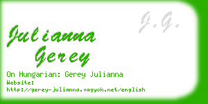 julianna gerey business card